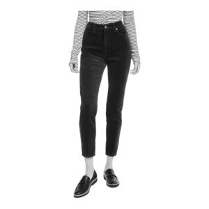 Oat New York High Rise Stretch Corduroy Pants in Navy NWT